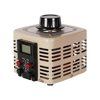 

TDGC2 2KVA Single phase manual regulator input 220V digital display power transformer 2000W voltage regulator output 0-250V