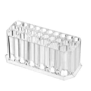 

Space Saving Multipurpose Acrylic Clear Cosmetic Organizers Makeup Brush Holder Practical Home 26 Grids Storage Display Stand