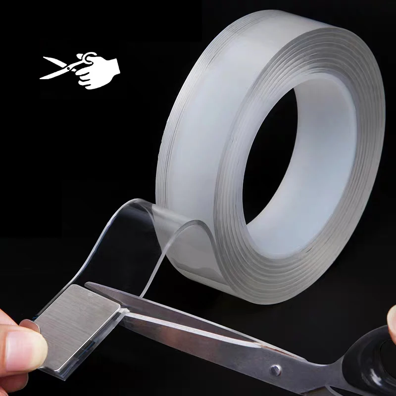 Multifunctional Double-Sided Adhesive Nano Tape Traceless Washable Removable Tapes Toothbrush Holder Bathroom