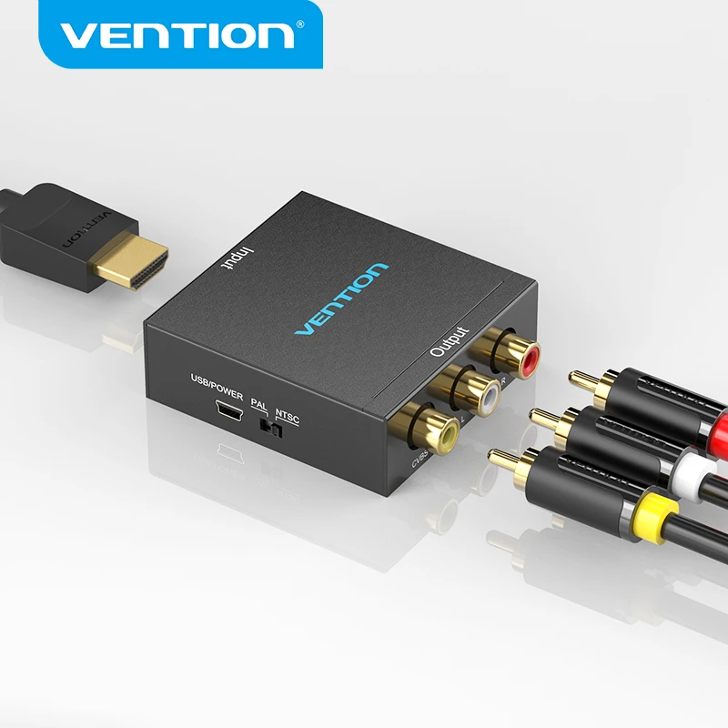 complicaciones Inspiración Lesionarse Vention convertidor HDMI a AV, adaptador de vídeo 1080P, interruptor HDMI  con Mini Cable de alimentación USB para TV Box, AV, HDMI| | - AliExpress