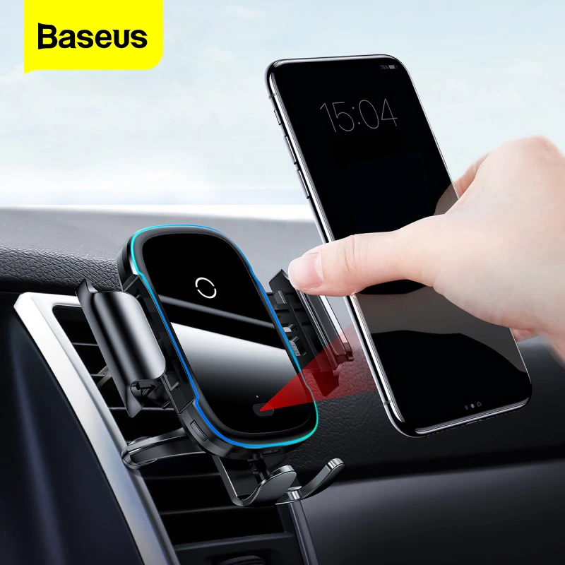 Baseus Car Phone Holder Charger For Iphone 11 Pro Max Samsung Fast