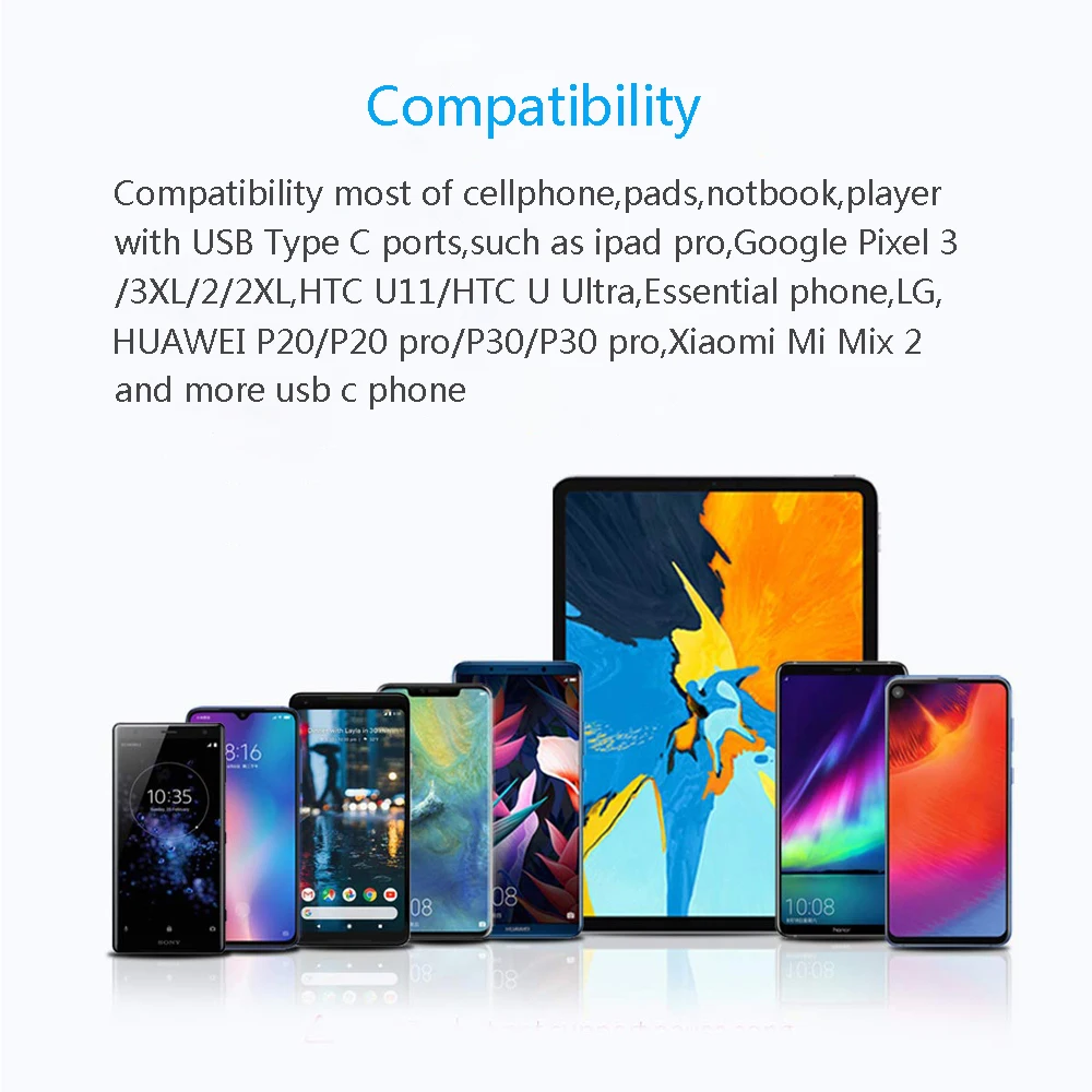 Usb type C 3,5 разъем для наушников USB C до 3,5 мм AUX Наушники Адаптер PD QC зарядное устройство для huawei mate 20 P30 pro Xiaomi mi x 2