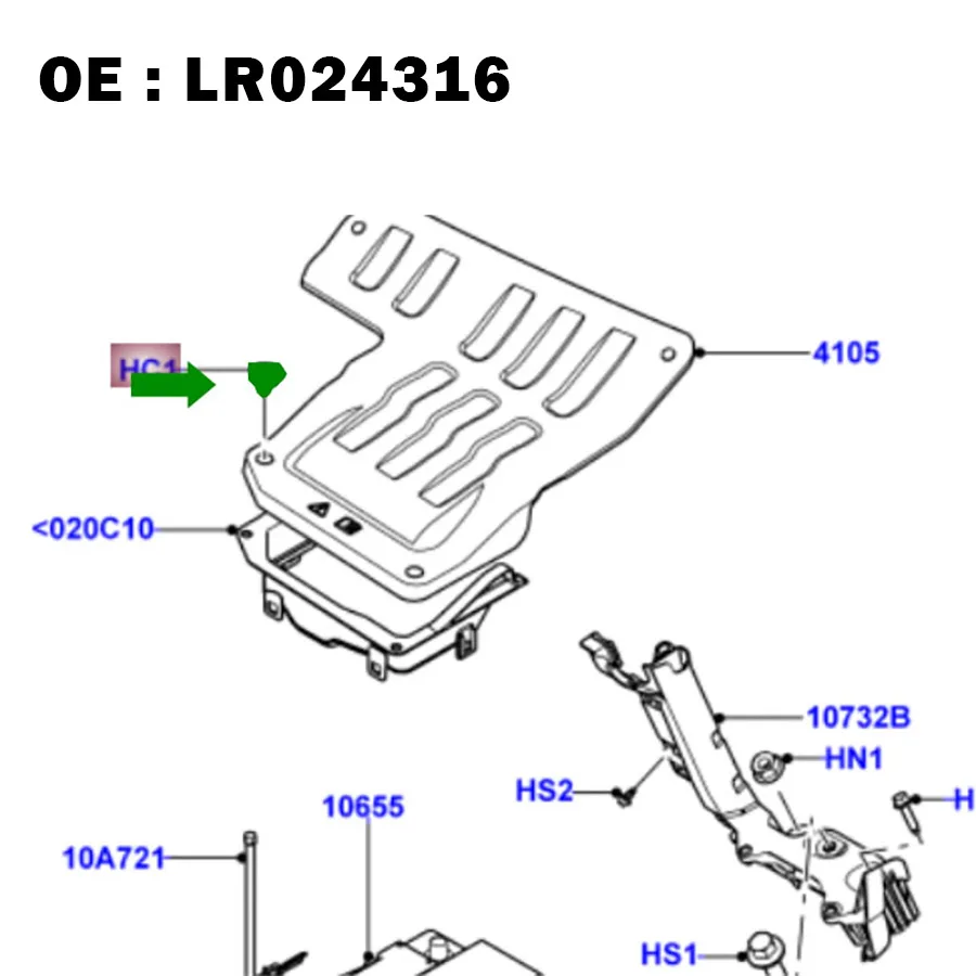 10Pcs Nylon Battery Cover and Cowl Panel Clip Fasteners for Land Rover Range Rover Discovery Sport Evoque OE # LR024316