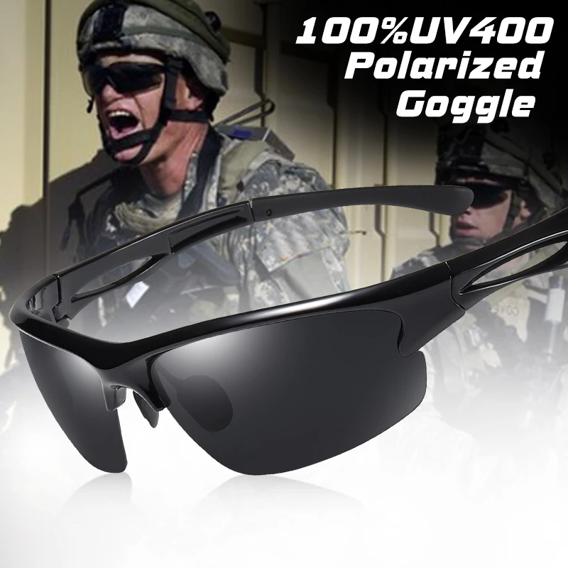 Gafas De Sol polarizadas para deportes al aire libre para hombre, lentes militares tácticos a prueba De viento, conducir, zonnebril heren UV400|De los hombres gafas de sol| - AliExpress