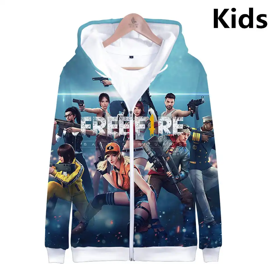 Brand New Digital Free Fire 3d Print Hoodies Cosplay Long