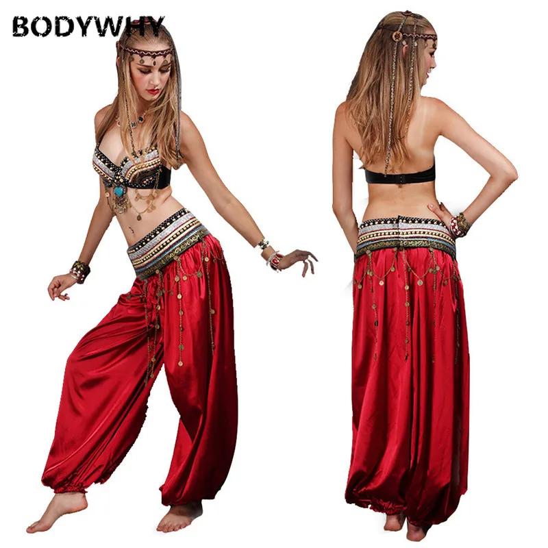 

Women Dance Suit Bloomers Performance Stage Split Outfits Constumes Sexy Belly Dancing Dance Modern Ballroom Dancing Clothes
