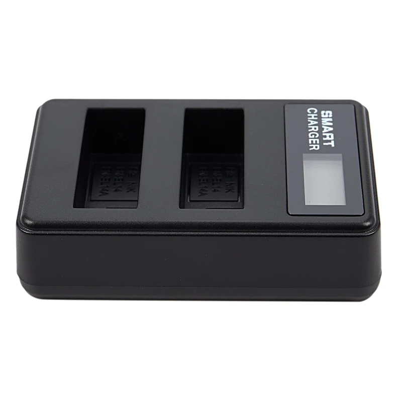 USB ЖК-дисплей Батарея Зарядное устройство EN-EL14 для Nikon D5500 D5100 D5200 D300 D3200 D3100 P7100 P7000