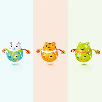 

Cute Baby Rattle Animal Frog Tiger Ball Teether Infants Toy Best Baby Toys B99