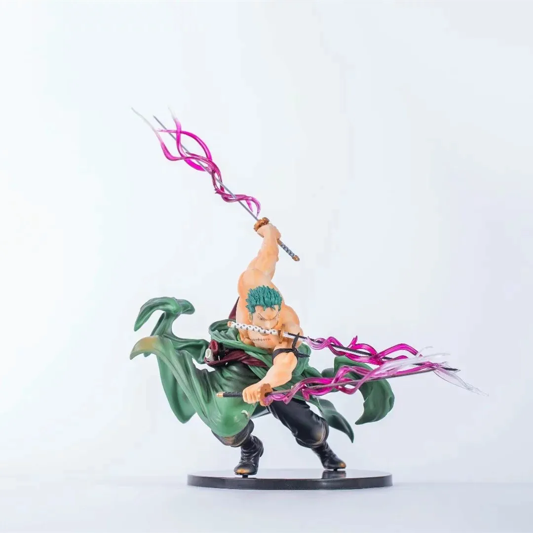 Аниме модель ONE PIECE Roronoa фигурка героя Зоро фигурка из ПВХ для детей Классическая коллекция игрушек 18 см модель куклы украшения
