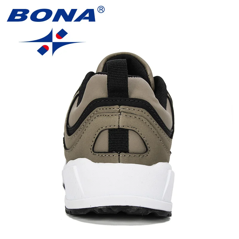 BONA новые дизайнерские Популярные кроссовки мужские легкие дышащие кроссовки мужские спортивные уличные беговые кроссовки мужские удобные
