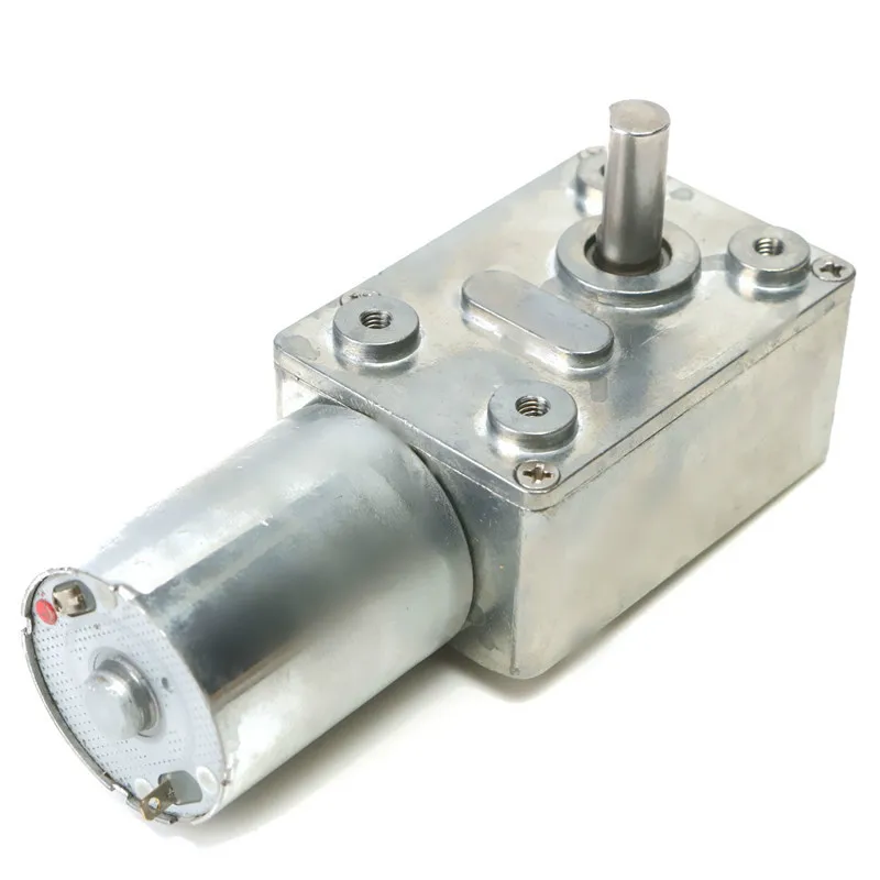 DC 12V 10rpm Реверсивный высокий крутящий момент турбо мотор с червячной передачей