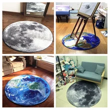 Коврик для пола, модный круглый, 80*80 см, полиэстер, украшение для спальни, противоскользящий ковер, коврики для гостиной, ванной комнаты, дома, столовой