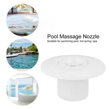 

Pool Massage Nozzle 360 degree Rotatable Swimming Pool SPA Jet Massage Nozzle Pool Wall Return Fitting 2in Pool Accessory