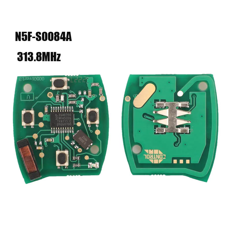 Jingyuqin 10 шт./партия дистанционный ключ для S0084-A 313,8 МГц для Honda CIVIC STREAM с ID46(7961) чип автосигнализации управления