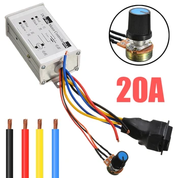 

DC 9-60V 12V 24V 36V 20A Reversible DC Motor Speed Controller Regulator Driver CW CCW Reversible Switch PWM