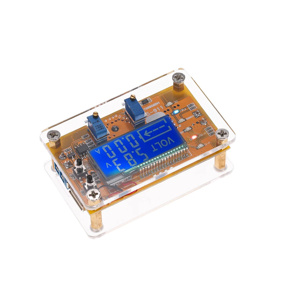 LCD Digital DC-DC Adjustable Step-down Power Supply USB Charge Module DIY Kit Constant Voltage/Current Voltmeter Ammeter