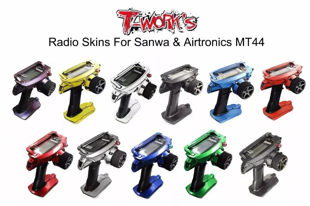T-WORK Sanwa n MT44 радио наклейка для кожи зеркало хром радио 3D цвета графит наклейка для Sanwa MT44 подарок защита экрана
