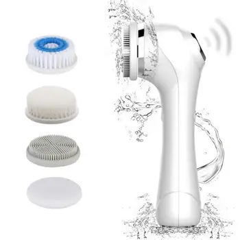 

Facial Cleansing Brush And Massager- Rechargeable Face Spin Brush With 3 Exfoliating Brush Heads For Deep Cleansing, Promote Nut