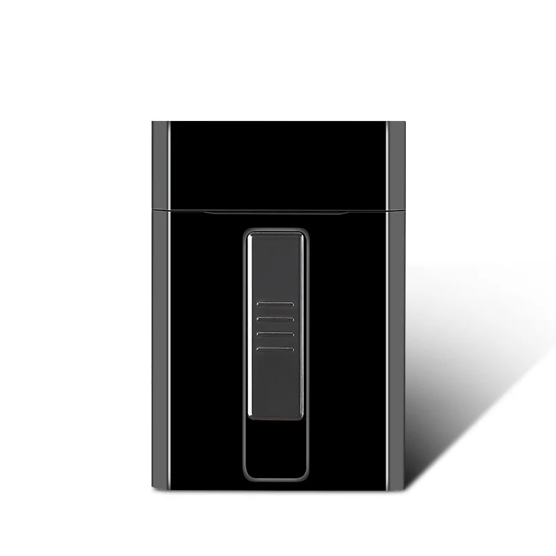 20 шт Емкость портсигар Чехол коробка с электронная USB Зажигалка для тонкая сигарета водонепроницаемый портсигар плазменная зажигалка