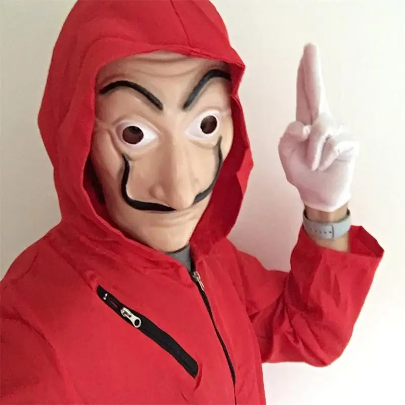Cena Dzieciak salvador dali film dom papieru La Casa De Papel na imprezę cosplay maska halloween pieniądze Heist kostium i maska