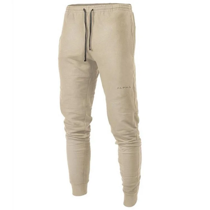 mens khaki tracksuit bottoms