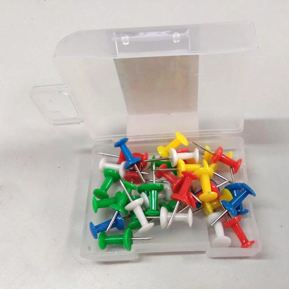 35 шт. Thumbtack нажимные булавки для заметок карты дисплей Thumb Tacks AC889