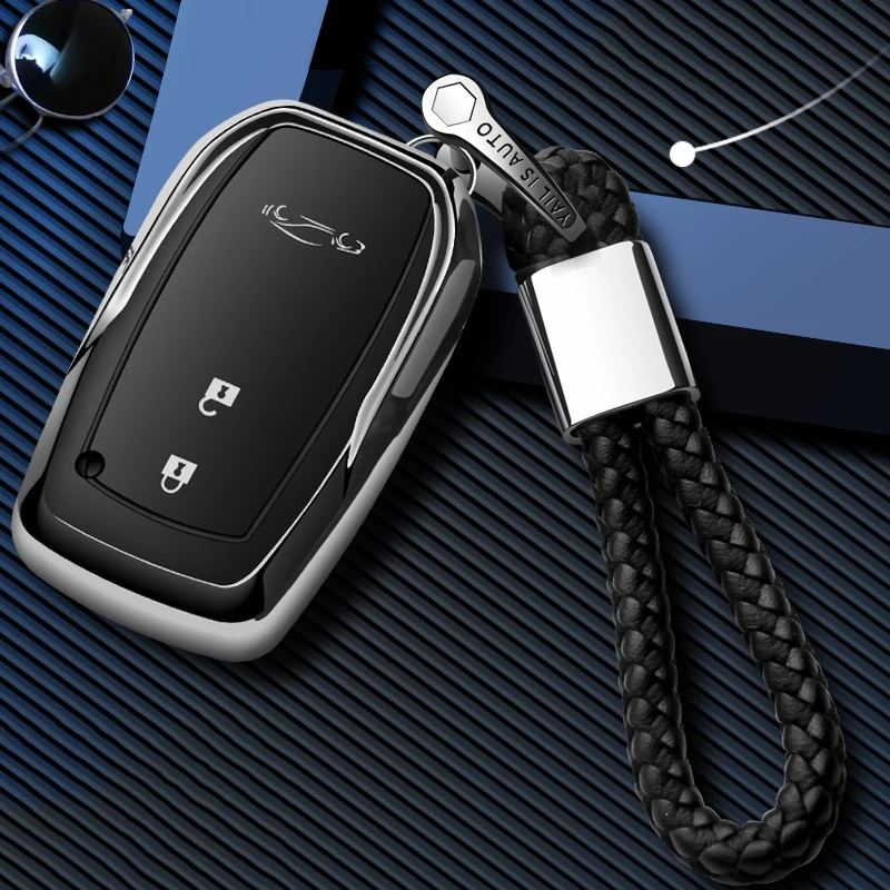 TPU soft car key case Protective Shell full cover for Toyota Highlander Camry CROWN REIZ Prado RAV4 360 Car Accessories