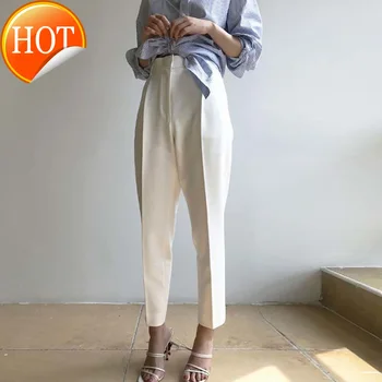 

Autumn High Waist Spring Pants Women Ankle Length Women Casual Suit Pencil Pants Trousers