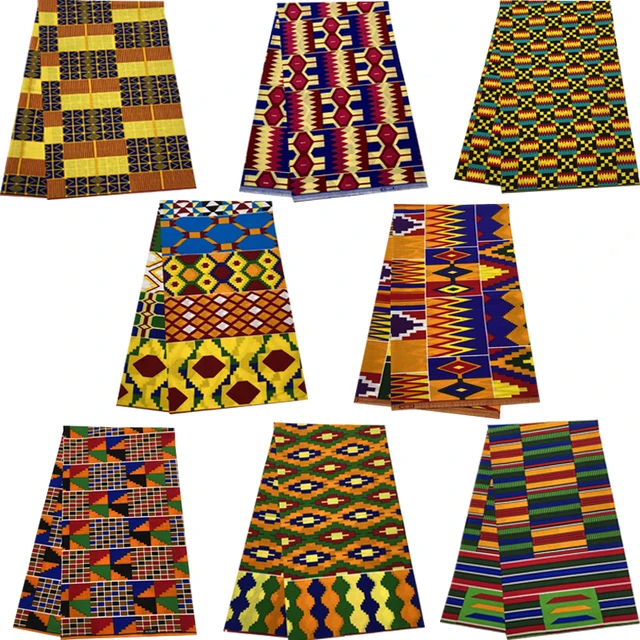 Cotton guaranteed real wax africa ankara print kente fabric sewing dress tissu patchwork making craft