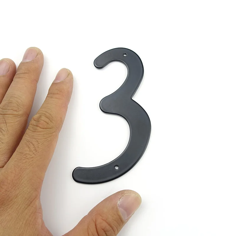 House Number Signs for House Digital Door Outdoor 10cm 4 Inch Aluminum