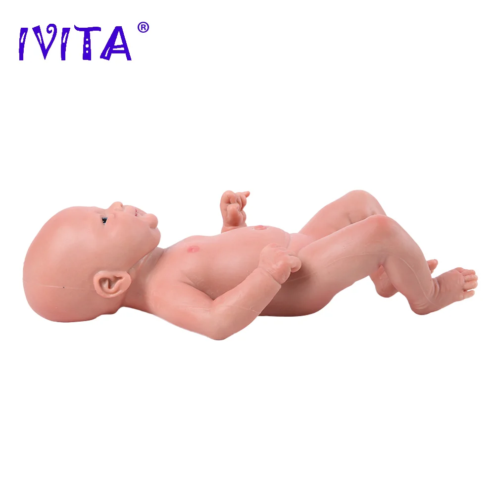 IVITA WG1512 36cm 1.65kg 100% Full Silicone Reborn Doll 3 Colors Eyes Choices Realistic Baby Toys for Children Christmas Gift