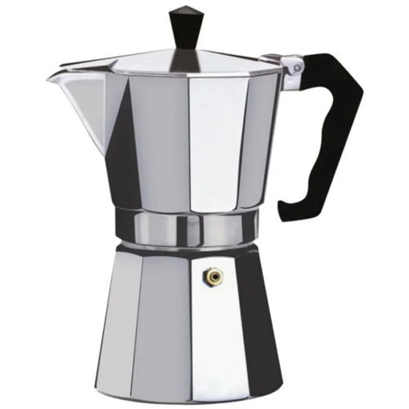 Кофеварка Moka Эспрессо машина для приготовления кофе алюминиевый Металл 1-Cup 3-Cup 12-Cup кофеварка