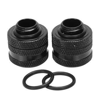 

2Pcs Od14Mm Hard Tube Fittings G1/4 Water Cooler Hard-Tube Connector Fitting Adapter Hand Twist Heatsink Gadget
