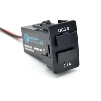 

QC3.0 USB Car Charger Support fast chage for Honda fit Crider Jade xrv Odyssey vezel accord city for xiaomi for iPhone