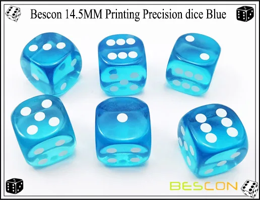 Impressão Precision Dice Set, cores translúcidas, 0,57 