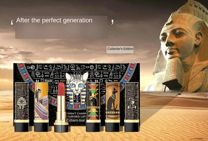 Сексуальная увлажняющая матовая губная помада Cleopatra, ретро увлажняющая бархатная губная помада, набор губ, стойкий макияж, водостойкая косметика, подарок