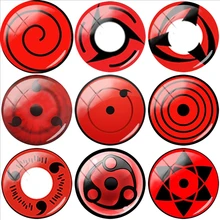 TAFREE DIY японский аниме дизайн Sharingan стеклянный кабошонный КУПОЛ 12 мм/15 мм/16 мм/18 мм/20 мм/25 мм Ювелирные изделия NA03