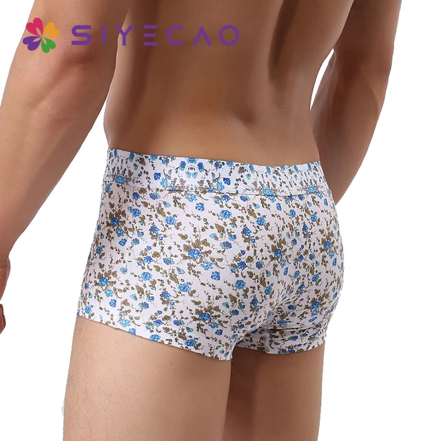 Sexy Men Underwear Transparent Boxer Shorts Man Leopard Underpants Cuecas  Mesh Mid-waist U Convex Pouch Panties M-XL - AliExpress