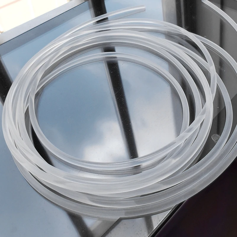 10 Meters Clear Silicone Rubber Strip Round Dia. 1/2/3/4/5/10/12 mm  Rubber Solid Seal Strip Round Bar