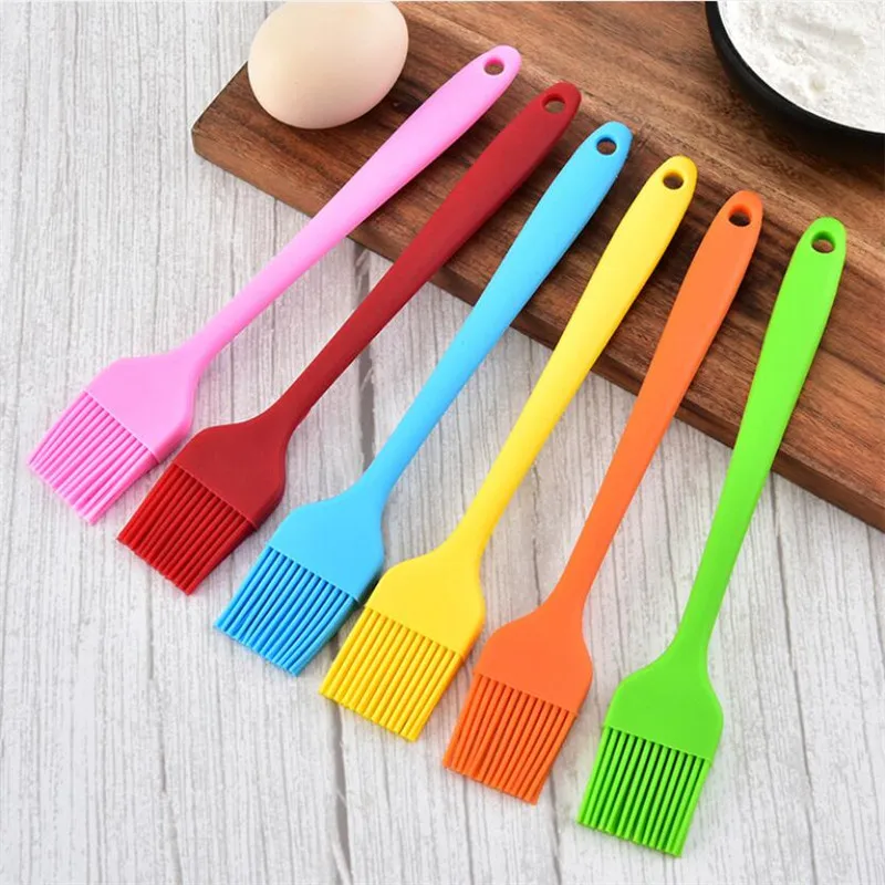 1PC Silicone Basting Pastry Brush Oil Brushes For Cake Bread Butter Baking Tools Kitchen Safety BBQ Brush Grill Mat Brushes