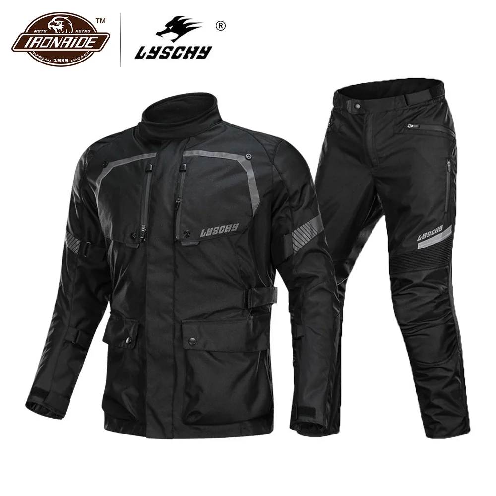 LYSCHY мотоциклетная куртка для мужчин летняя Водонепроницаемая езды на мотоцикле