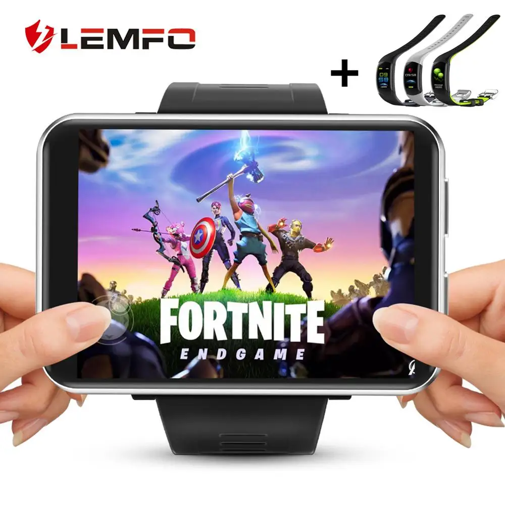 

LEMFO 4G Smart Watch Android 7.1 3GB+32GB 2.86inch LEMT Game Smartwatch Men Support 5MP Camera SIM Card GPS WiFi Big Battery