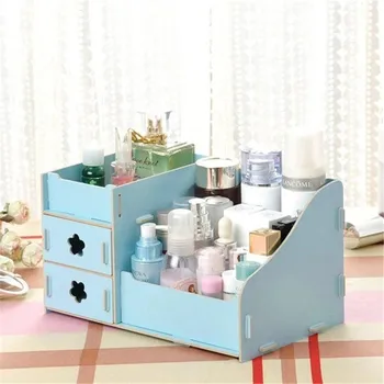 

Shopify Dropshipping 1Pc Wood Drawer Organizer Handmade Cosmetic Storage Organizer Box DIY Wooden Storage Box Makeup Organizer