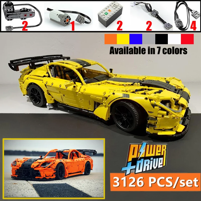 Новый Технология серии Гадюка ACR MOC-13655 Двойной monster motor спортивный автомобиль