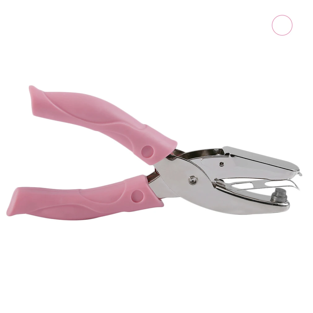 

Tenwin Handle Punch Circle Hole Star Hole Heart Hole Paper Card Cutter Hold Punching Handcraft Portable School Stationery