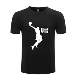 LeBron James/футболки с принтом для фитнеса, мужские футболки с короткими рукавами и круглым вырезом, Хлопковая мужская футболка, крутая