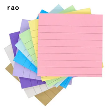 

Horizontal line 80 sheets Self Adhesive Memo Pad Sticker Family and Sticky Notes Marker Student School office Supplies