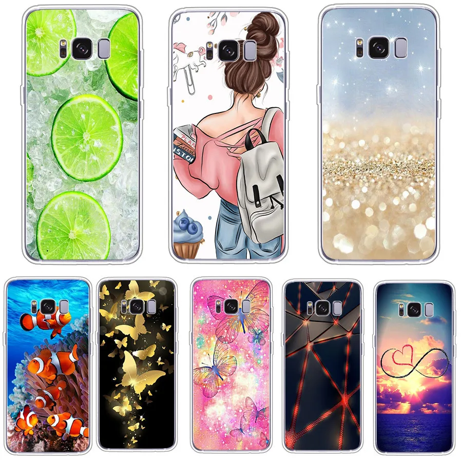 Per Samsung S 8 S8 Custodia Cover Posteriore Per Samsung Galaxy S8 Plus Custodia Cover Morbida In Silicone Tpu Fundas Coque Per Samsung S8 Custodia Pe