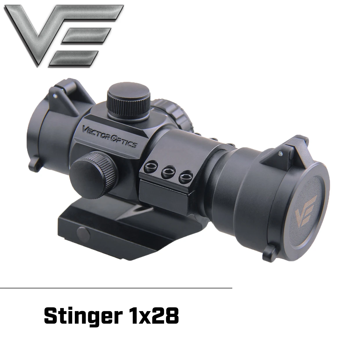 Векторная Оптика Stinger 1x28 AR15 M4 рефлекторная Красная Зеленая точка прицел с