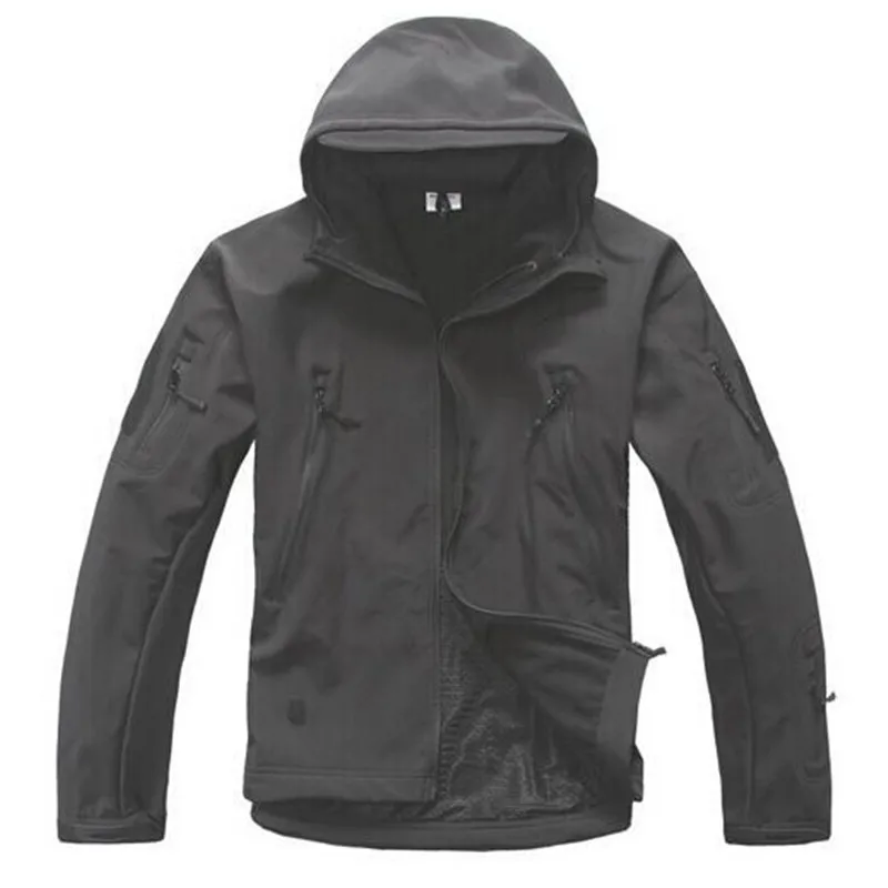 Высококачественная Мужская осенне-зимняя мягкая куртка в виде ракушки, уличная Теплая Охотничья походная куртка с капюшоном, куртки для рыбалки, трикотажные пальто xs-xxxl - Цвет: 02